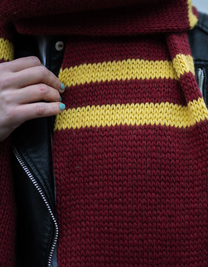 harry potter scarf knitting pattern
