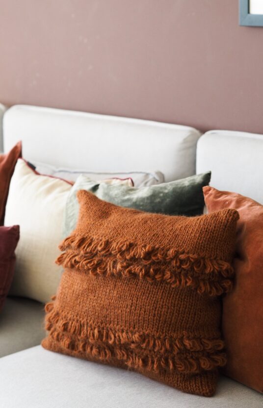 knitting pattern pillow