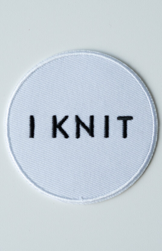 embroidery patch round knit