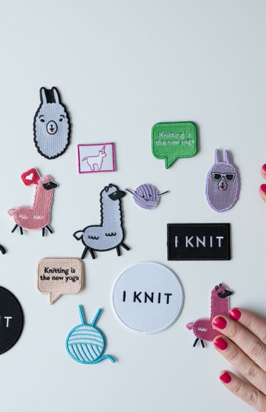 knitting supplies patches