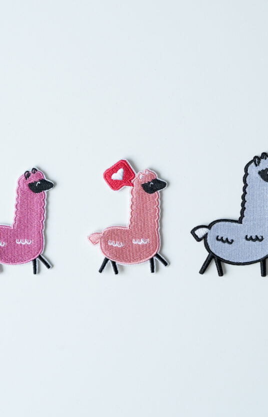 alpaca embroidery patch