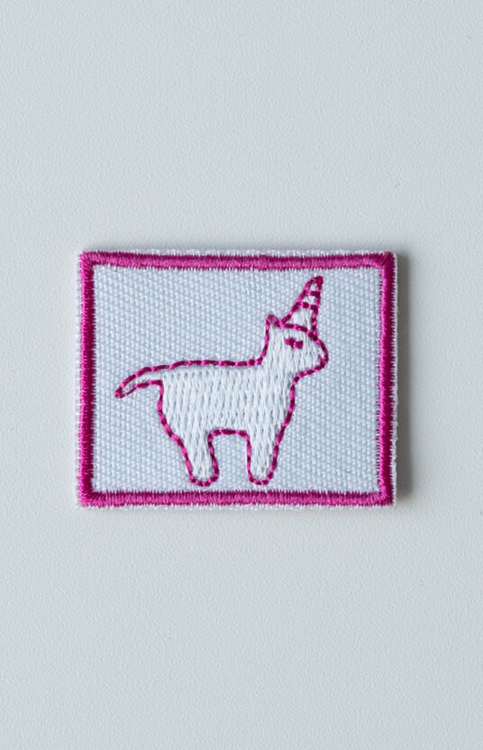 unicorn embroidery patch