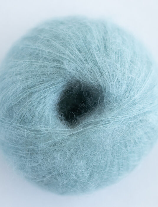 light blue mohair yarn