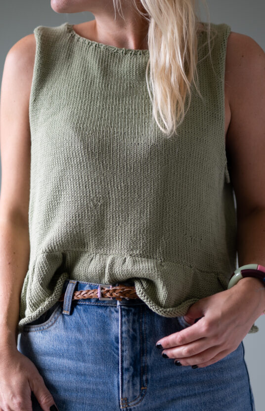 knitting pattern summer knit top