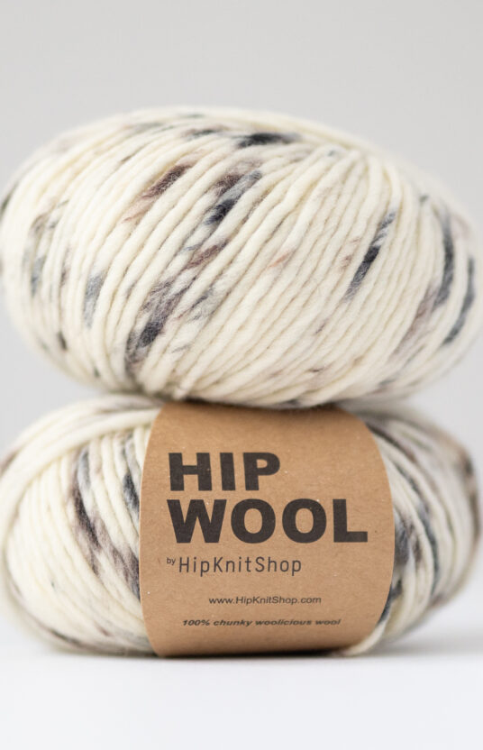 sprinkle yarn grey and brown hip wool
