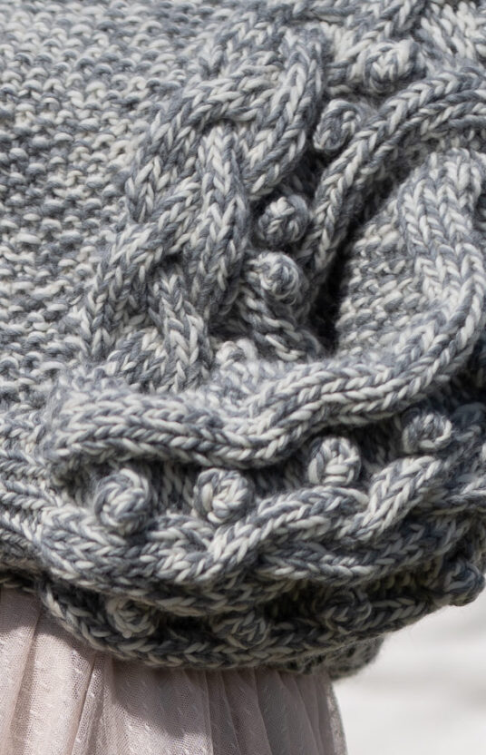 popcorn sweater knitting pattern