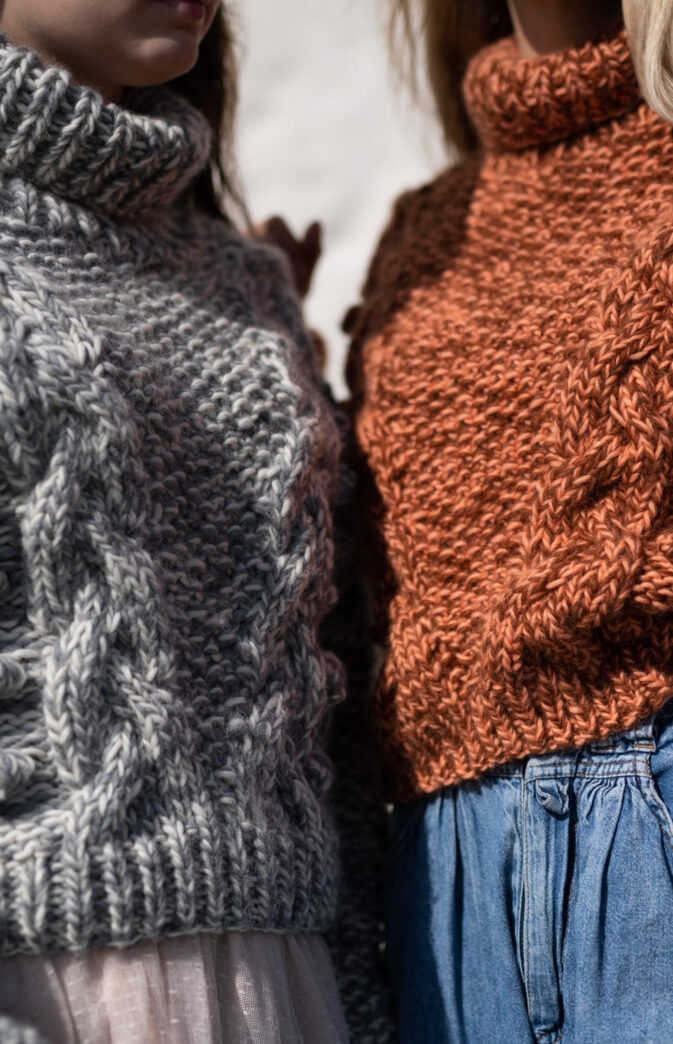 chunky sweater women knitting pattern