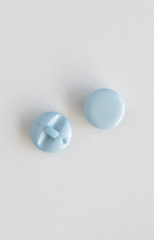 blue button shank button