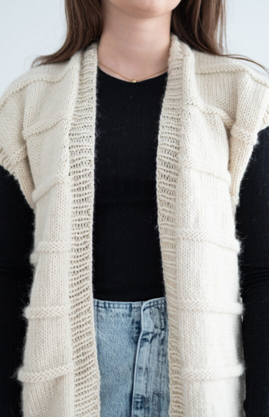 strikkeoppskrifter vest