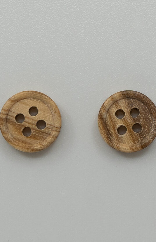 small wood button