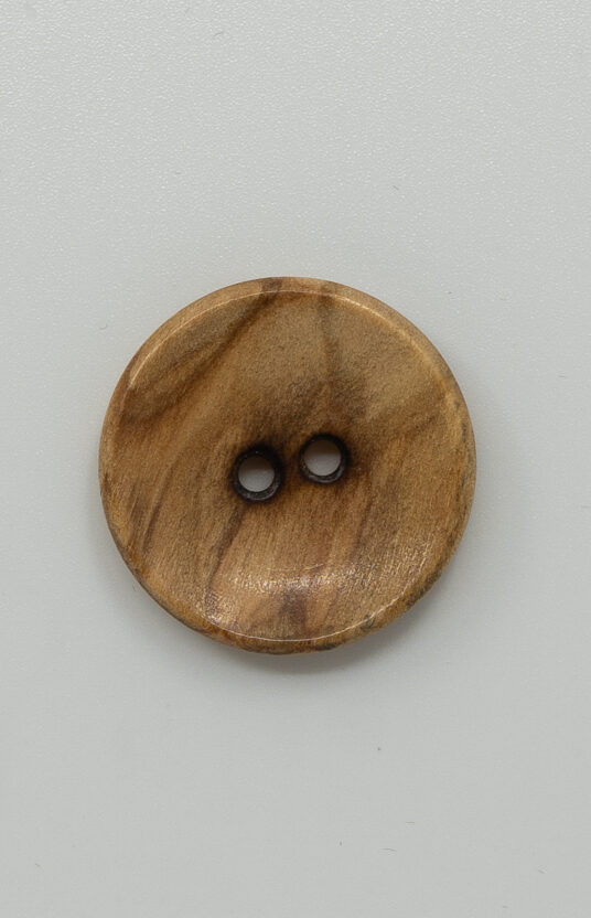 wood button olive