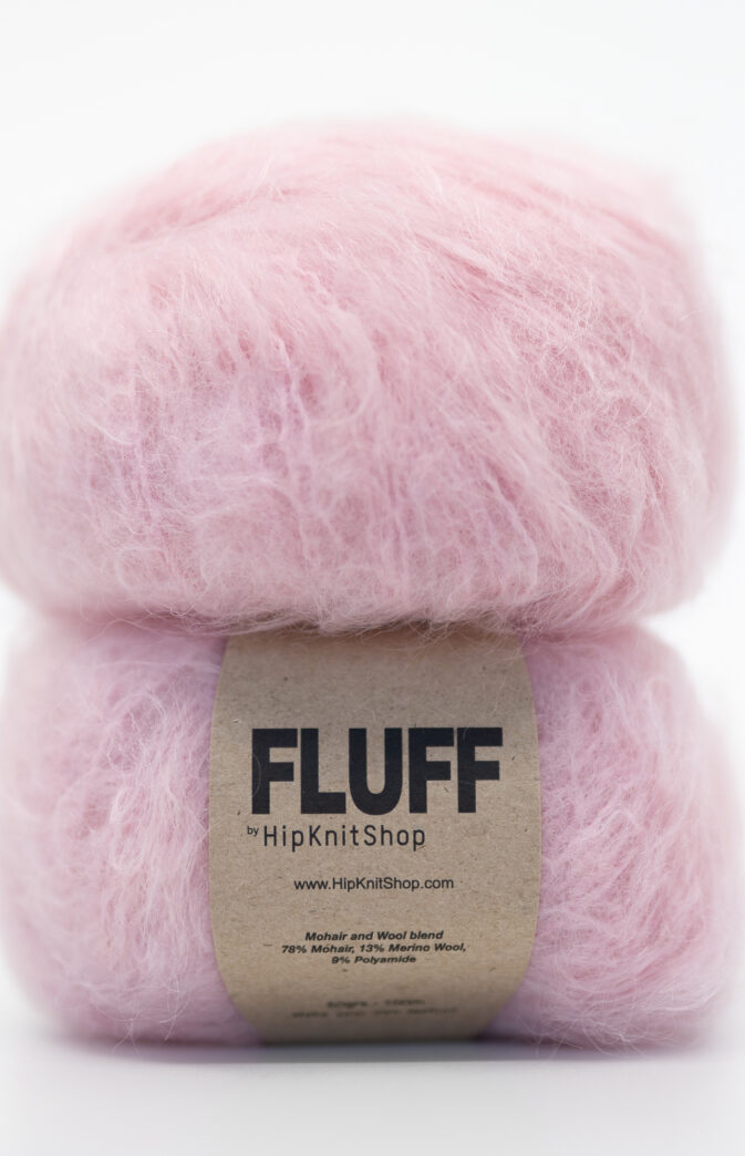 lys rosa mohair garn
