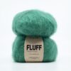 Green mohair yarn