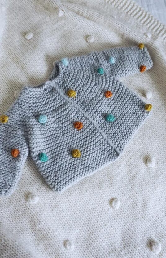 strikkejakke til baby