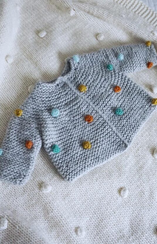 strikkejakke til baby