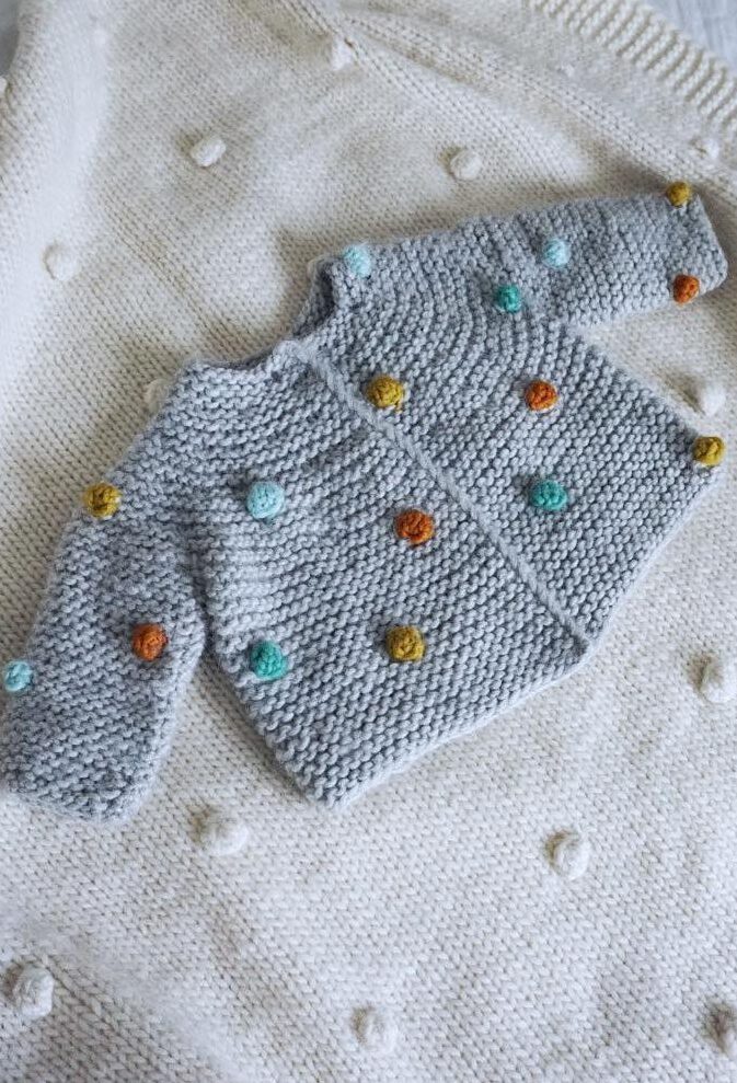 strikkejakke til baby