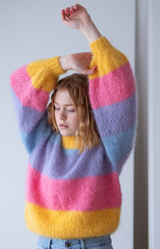 mohair sweater stripes pattern