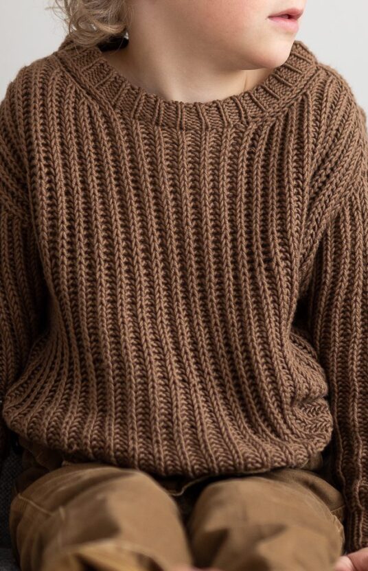 brioche sweater kids knit