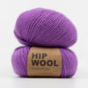 bright purple yarn