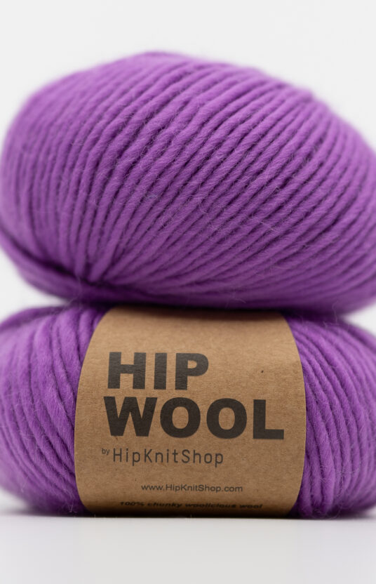 bright purple yarn