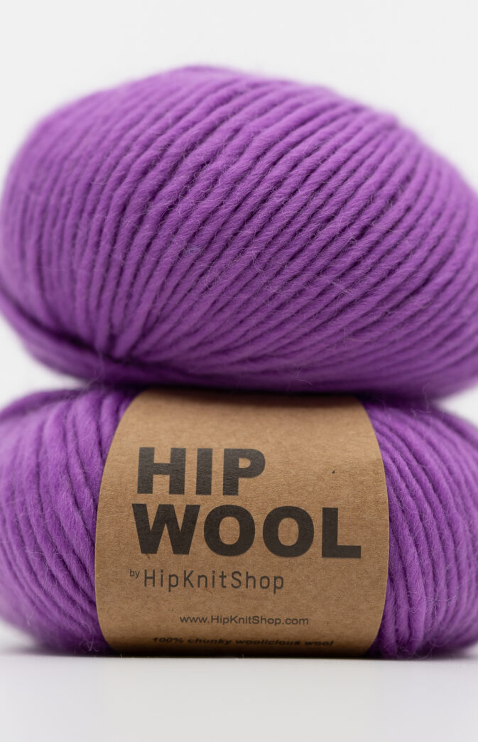 bright purple yarn
