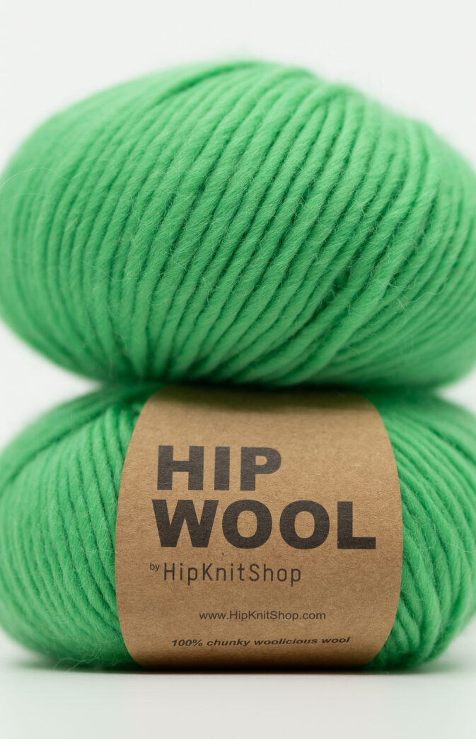 bright green yarn Hip wool