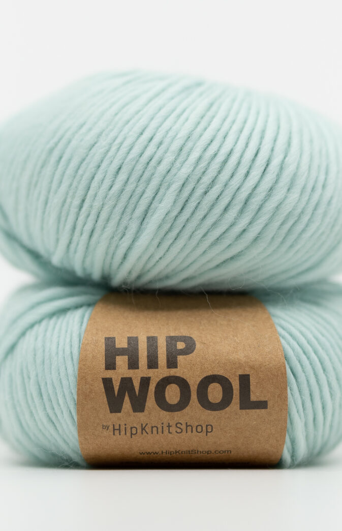 mint blue yarn hip wool