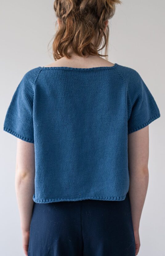 tee knitting pattern cotton