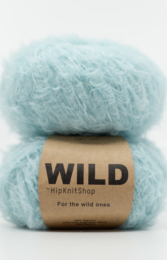 mint colored fluffy yarn wild
