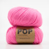neon pink yarn pop merino