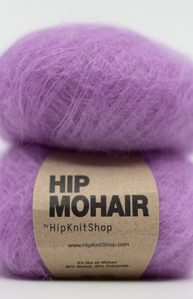 rosa lilla mohair garn