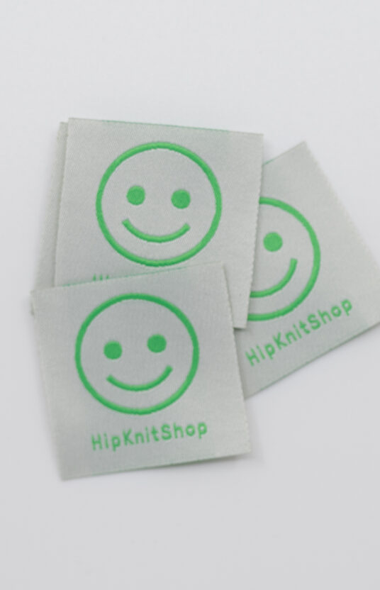 smiley label knitwear
