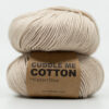 Bomullsgarn beige sand farget
