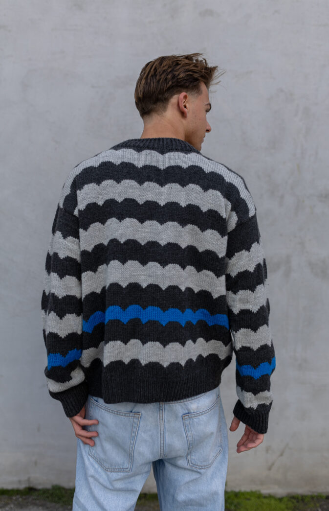 strikkegenser herre i merino strikkeoppskrift
