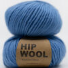 mellomblått garn webshop garn og strikk i freshe farger. faregrikt garn og strikk. Ullgarn Hip Wool tykke pinner