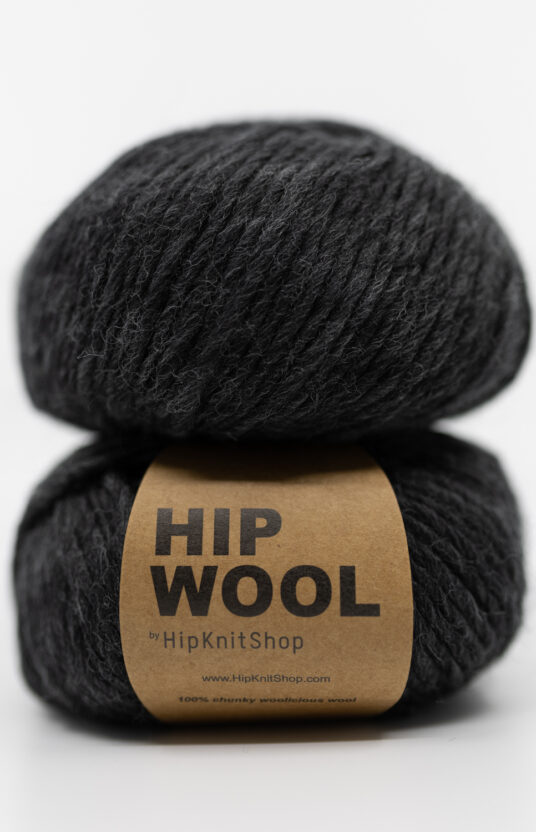 mørk grå garn tykke pinner garn nettbutikk strikk garn Hip Wool 100 % ullgarn strikkroppskrifter garn som er lett å strikke med