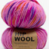 håndfarget garn fargerikt ullgarn knall rosa hip wool nettbutikk