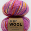 håndfarget garn fargerikt ullgarn knall rosa hip wool nettbutikk