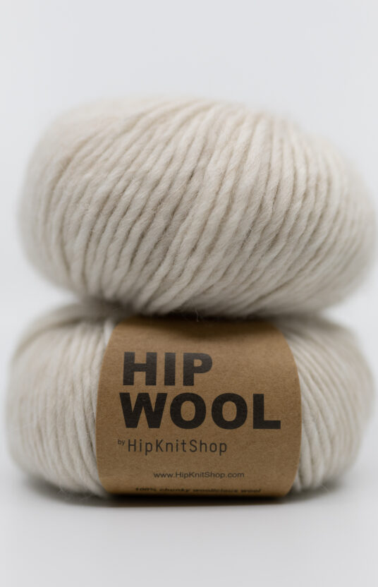 lys beige melert farget garn tykt garn nettbutikk Hip Wool mulesingfri dyrevennlig garn